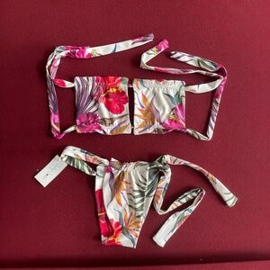 Cheeky Swim Floral Bikini Set NWT — Top Small & Bottom Medium Cheeky NWT $145.